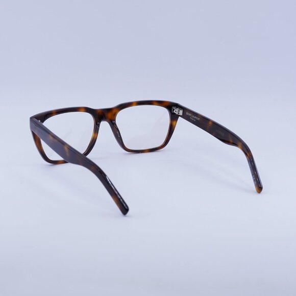 Saint Laurent SL598OPT 003 Eyeglasses Havana 56mm Rectangle Frame - Picture 7 of 12